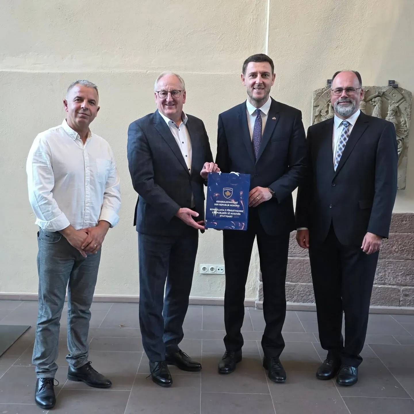 Takim në Rathaus Nagold me Konsullatën e Kosovës